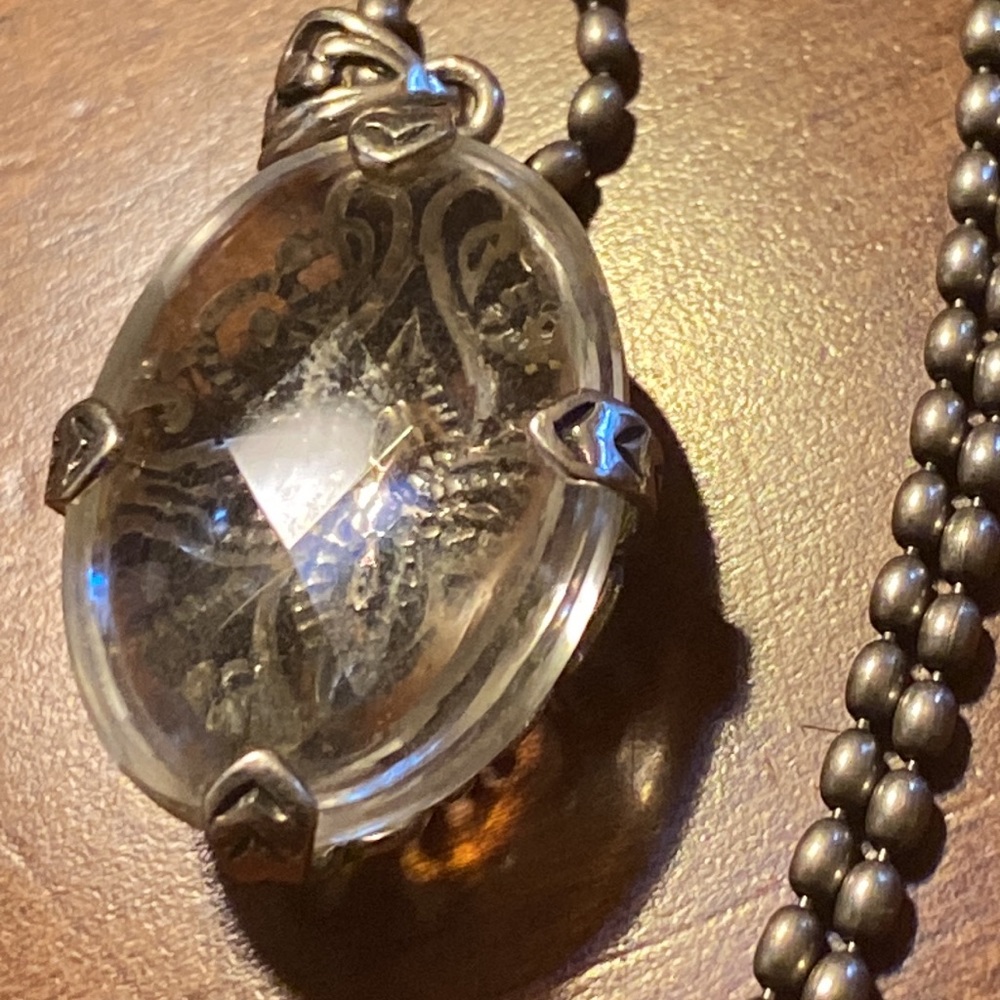 Silpada. S2267 reversible pendant sterling Silver Pendant Necklace - Picture 2 of 8